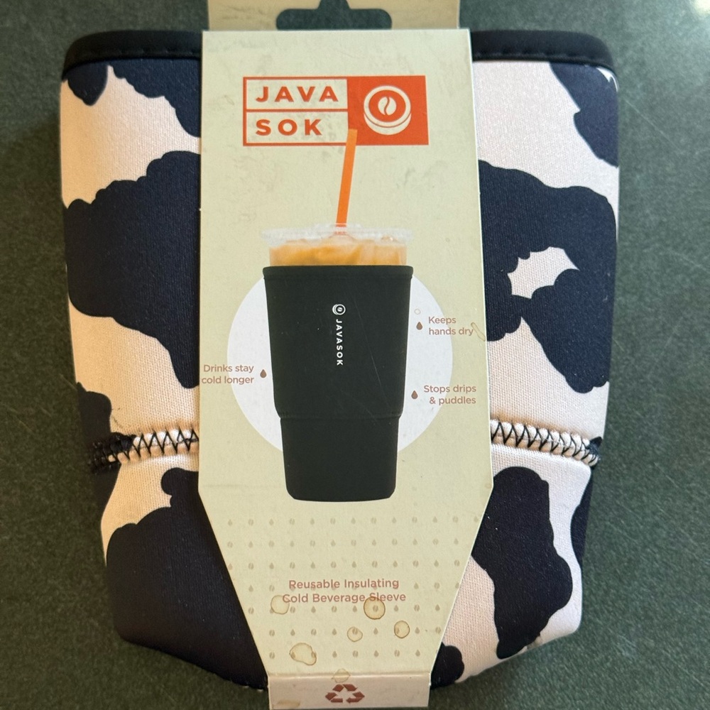 Java Sok Cow Print Cup Sleeve